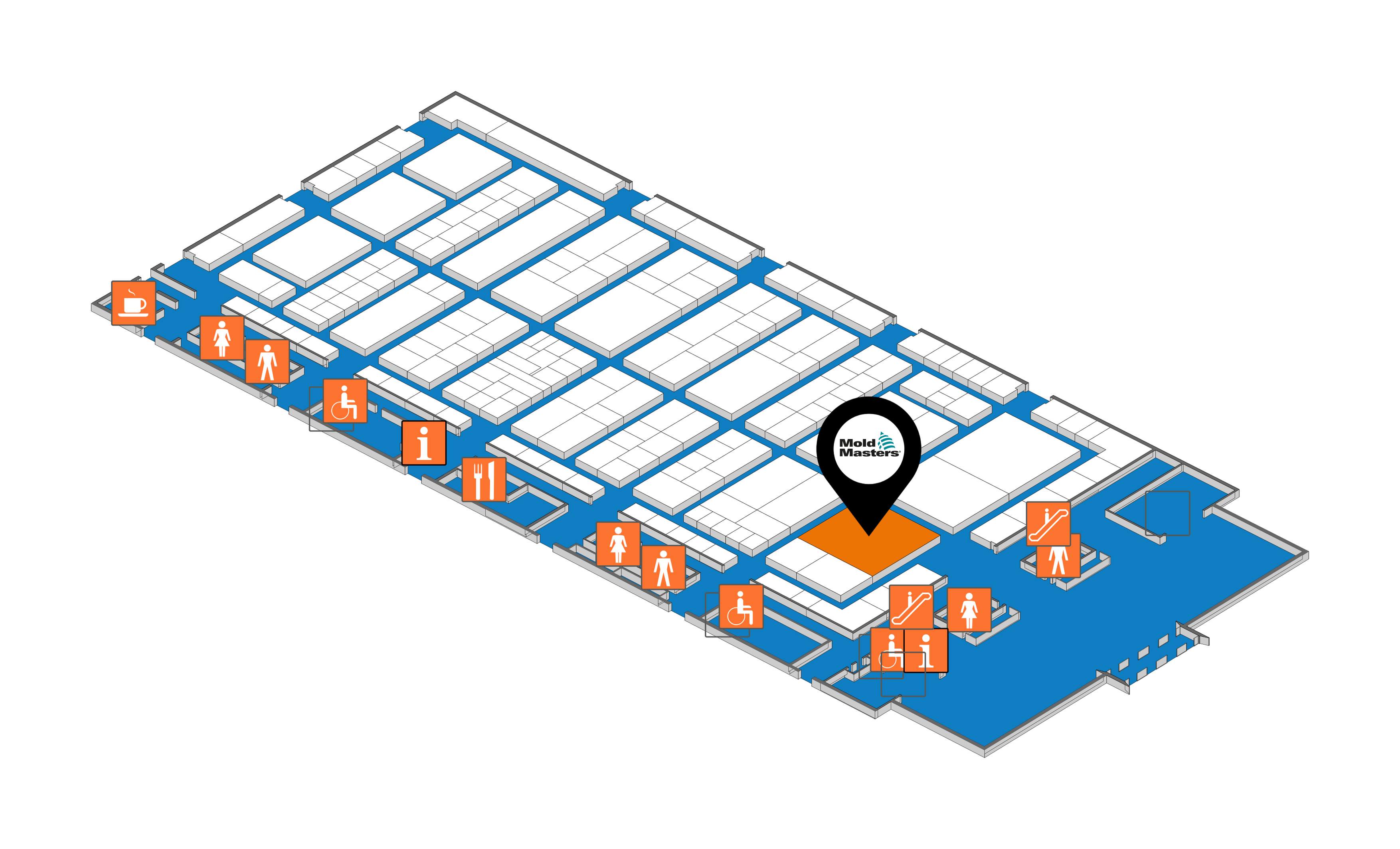 Hall1 Booth Map Mold-Masters